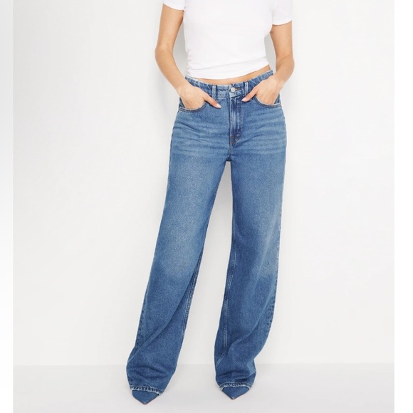 Good American Denim - NWT GOOD AMERICAN Good 90s Slouchy Rigid Denim Jeans - 18